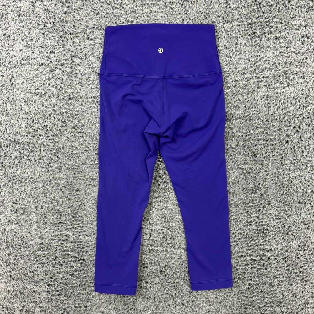 Lululemon Leggings Womens Small Purple Cropped High Rise Yoga Athletic Capri